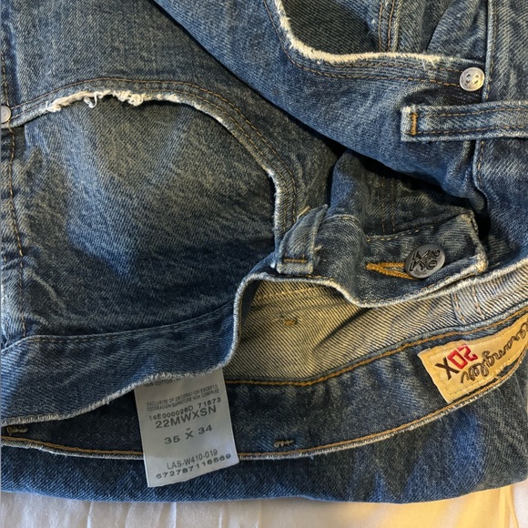 20X mens Wrangler Jeans dark wash, straight leg, working jeans - Picture 2 of 3